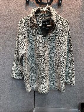 boxercraft Gray Sherpa Lined Pullover